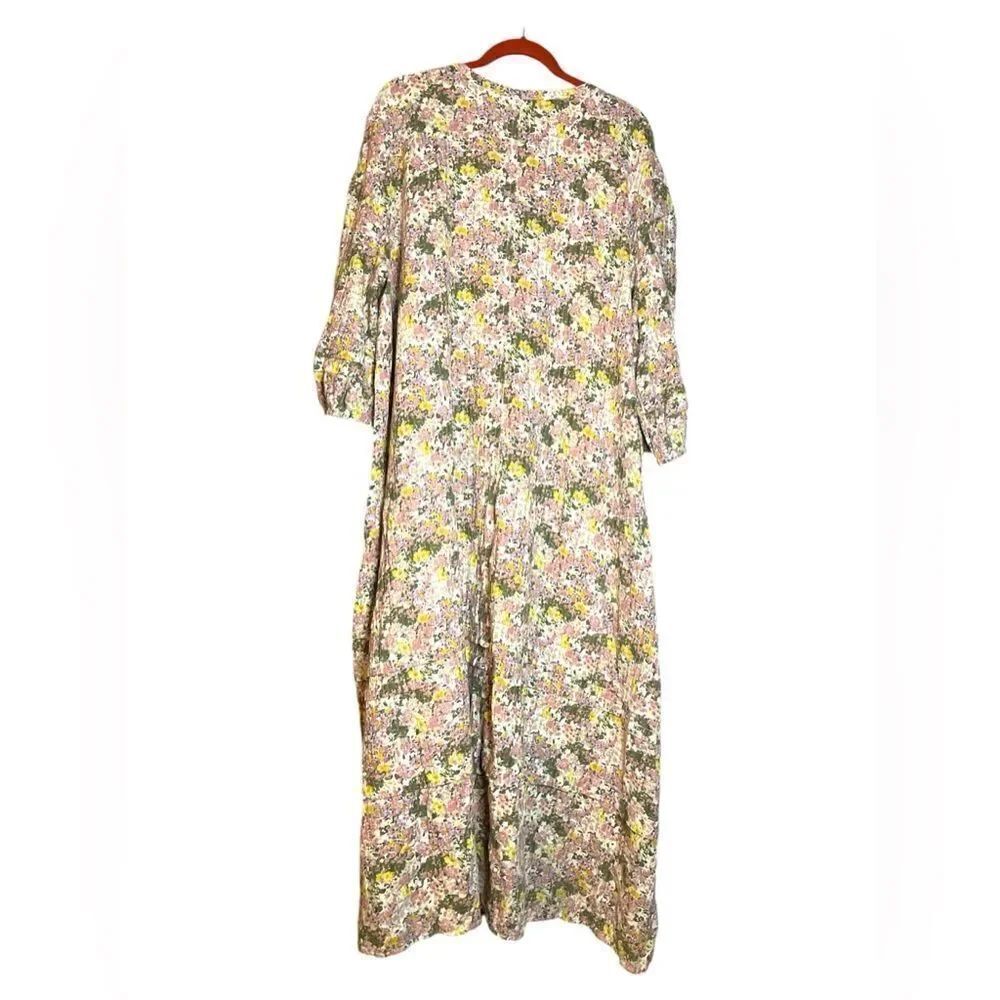 C A S L O N MAXI FLORAL BALLOON SLEEVES